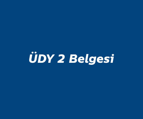 ÜDY 2 Belgesi